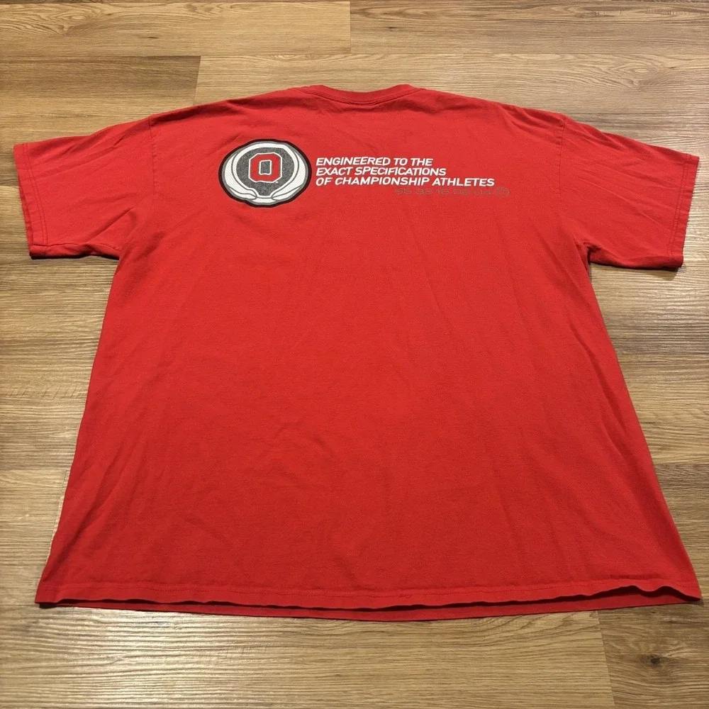 VTG Ohio State Buckeyes Basketball T-Shirt Men's‎ 2XL Nike Team Double Sided Tee